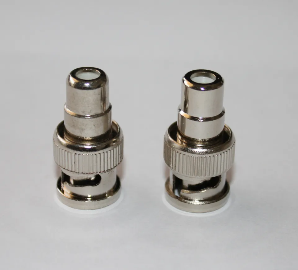 100 pcs MALE BNC TO FEMALE RCA CONNECTORS (image for) 100 pcs MALE BNC TO FEMALE RCA CONNECTORS