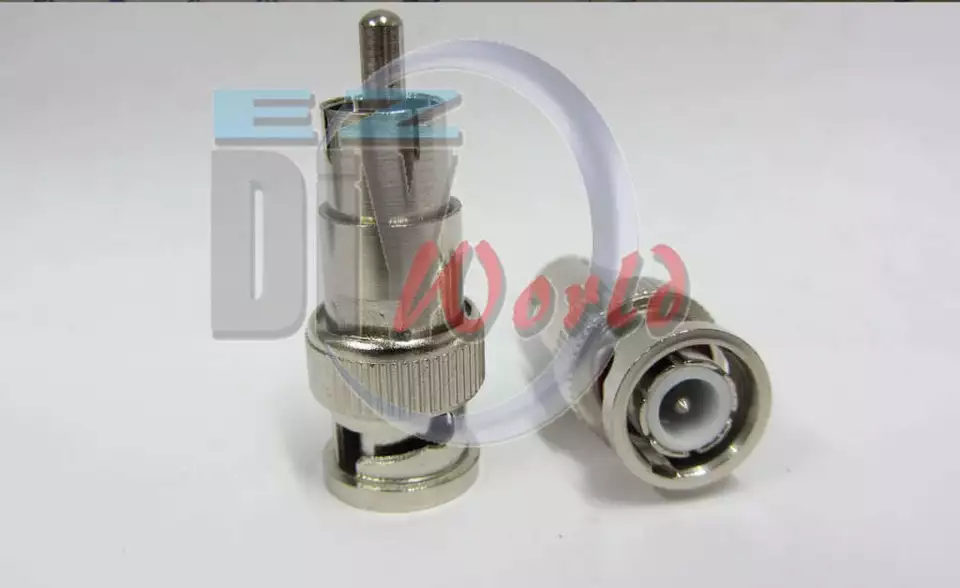 100pcsx BNC male to RCA male Adapter for Video cable (image for) 100pcsx BNC male to RCA male Adapter for Video cable