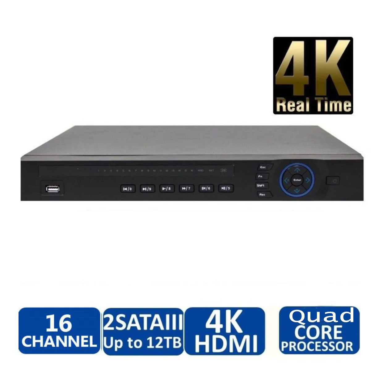 Dahua English NVR4216-4KS2 16 Channel Smart 1U Network Video Recorder NVR P2P (image for) Dahua English NVR4216-4KS2 16 Channel Smart 1U Network Video Recorder NVR P2P