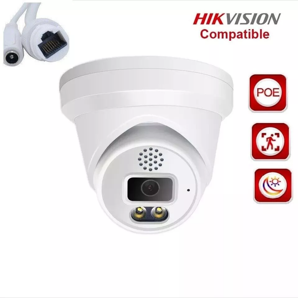 DAHUA/Hikvision Compatible 4K 8MP ColorVu IP Camera 2Way Audio Full Color POE (image for) DAHUA/Hikvision Compatible 4K 8MP ColorVu IP Camera 2Way Audio Full Color POE