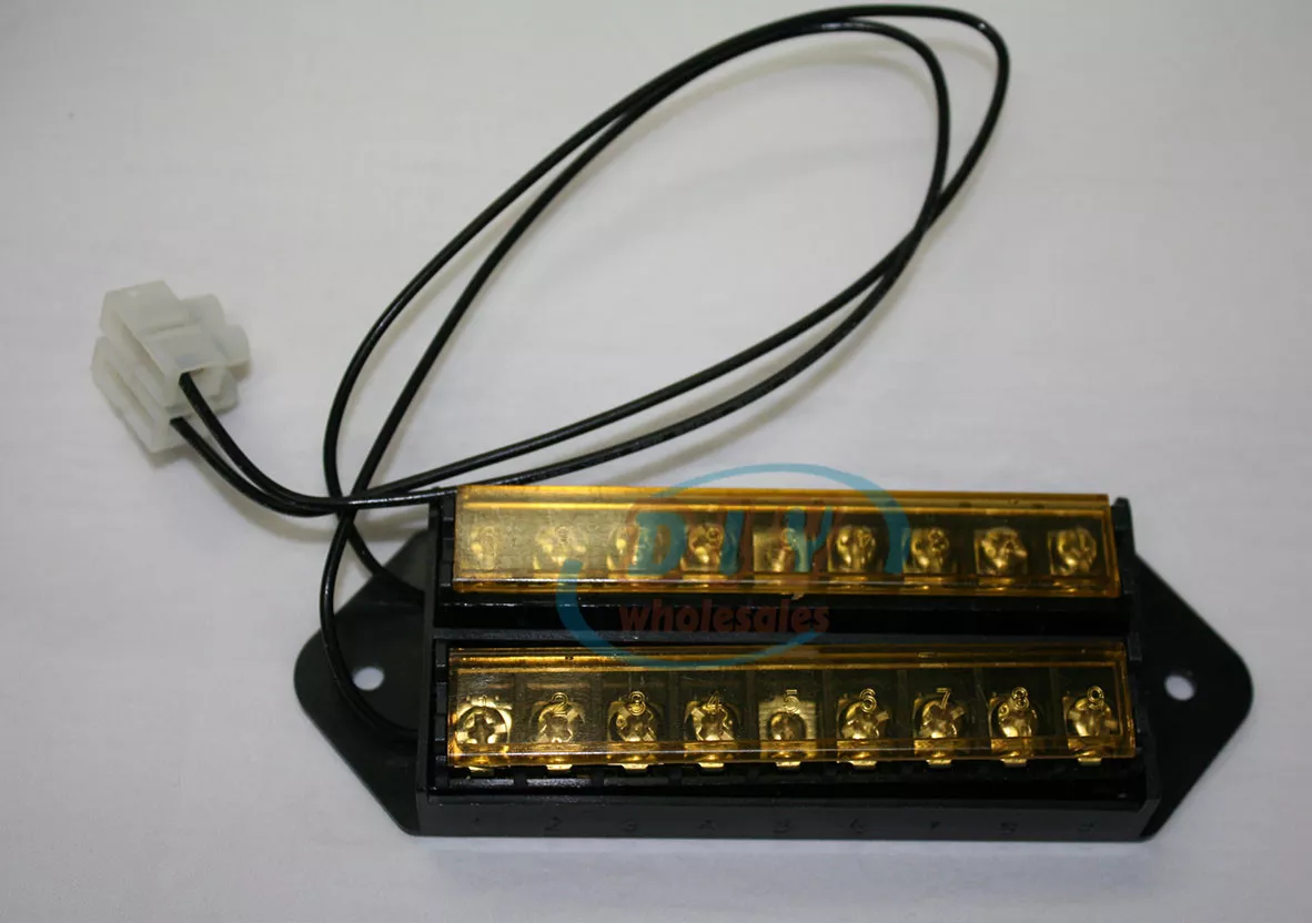 8 Way Terminal Block Bus Bar - Splits 1 Input to 8 Out (image for) 8 Way Terminal Block Bus Bar - Splits 1 Input to 8 Out